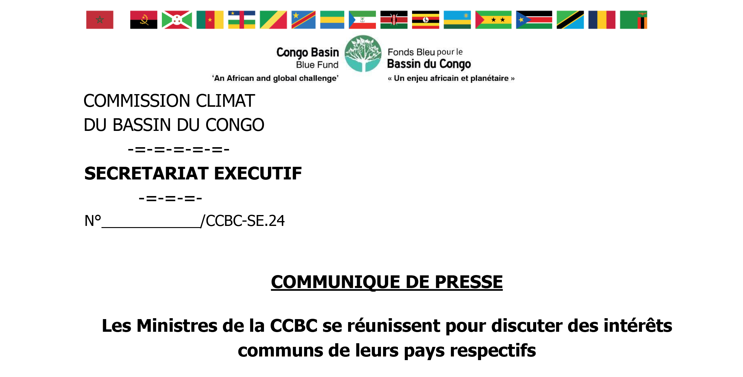 COMMUNIQUE DE PRESSE : Les Ministres de la CCBC se réunissent pour discuter des intérêts communs de leurs pays respectifs