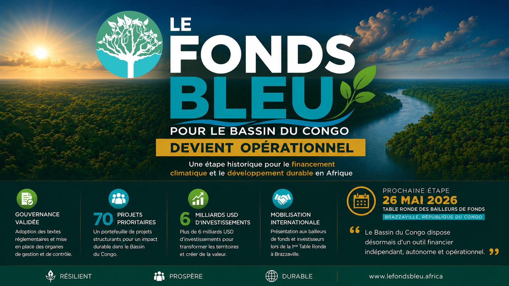 Le Fonds Bleu pour le Bassin du Congo est opérationnel : une étape historique actée à Nairobi